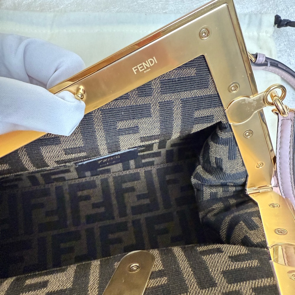 •••SOLD•••New Fendi First Shoulder Sequin Bag in Pink - Picture 12 of 15